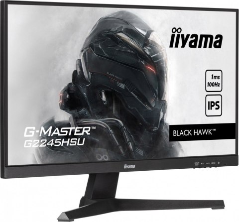 IIYAMA Monitor 22 cale G2245HSU-B1 IPS,FHD,100Hz,1ms,2xUSB,HDMI,DP,2x2W, FreeSync IIYAMA Monitor 22 cale G2245HSU-B1 IPS,FHD,100Hz,1ms,2xUSB,HDMI,DP,2x2W, FreeSync