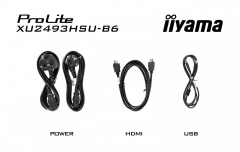 IIYAMA Monitor 23.8 cala ProLite XU2493HSU-B6 IPS.HDMI.DP.2x2W.USBx2.FHD.SLIM.100Hz IIYAMA Monitor 23.8 cala ProLite XU2493HSU-B6 IPS.HDMI.DP.2x2W.USBx2.FHD.SLIM.100Hz