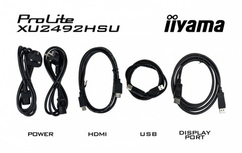 IIYAMA Monitor 23.8 cala XU2492HSU-B6 IPS,FHD,HDMI,DP,100Hz,4xUSB3.2,SLIM,2x2W IIYAMA Monitor 23.8 cala XU2492HSU-B6 IPS,FHD,HDMI,DP,100Hz,4xUSB3.2,SLIM,2x2W