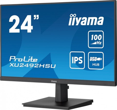 IIYAMA Monitor 23.8 cala XU2492HSU-B6 IPS,FHD,HDMI,DP,100Hz,4xUSB3.2,SLIM,2x2W IIYAMA Monitor 23.8 cala XU2492HSU-B6 IPS,FHD,HDMI,DP,100Hz,4xUSB3.2,SLIM,2x2W
