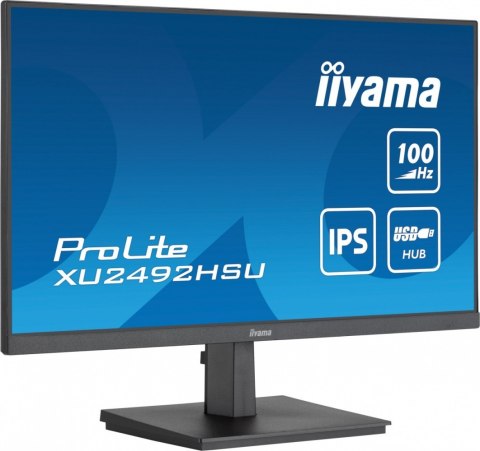 IIYAMA Monitor 23.8 cala XU2492HSU-B6 IPS,FHD,HDMI,DP,100Hz,4xUSB3.2,SLIM,2x2W IIYAMA Monitor 23.8 cala XU2492HSU-B6 IPS,FHD,HDMI,DP,100Hz,4xUSB3.2,SLIM,2x2W