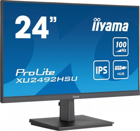 IIYAMA Monitor 23.8 cala XU2492HSU-B6 IPS,FHD,HDMI,DP,100Hz,4xUSB3.2,SLIM,2x2W IIYAMA Monitor 23.8 cala XU2492HSU-B6 IPS,FHD,HDMI,DP,100Hz,4xUSB3.2,SLIM,2x2W
