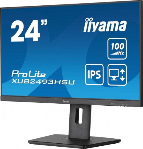 IIYAMA Monitor 23.8 cala XUB2493HSU-B6 IPS.HDMI.DP.2x2W.USBx2.SLIM.HAS(150mm) IIYAMA Monitor 23.8 cala XUB2493HSU-B6 IPS.HDMI.DP.2x2W.USBx2.SLIM.HAS(150mm)
