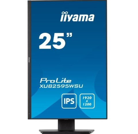 IIYAMA Monitor 25 cali XUB2595WSU-B5 IPS.PIVOT.16:10.USB.DP.HDMI.VGA.2x2W. 300(cd/m2).HAS(150mm) IIYAMA Monitor 25 cali XUB2595WSU-B5 IPS.PIVOT.16:10.USB.DP.HDMI.VGA.2x2W. 300(cd/m2).HAS(150mm)