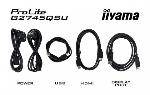 IIYAMA Monitor 27 cali G-Master G2745QSU-B1 IPS, QHD, 100Hz, 1ms, 2xUSB, 2x2W, FreeSync IIYAMA Monitor 27 cali G-Master G2745QSU-B1 IPS, QHD, 100Hz, 1ms, 2xUSB, 2x2W, FreeSync
