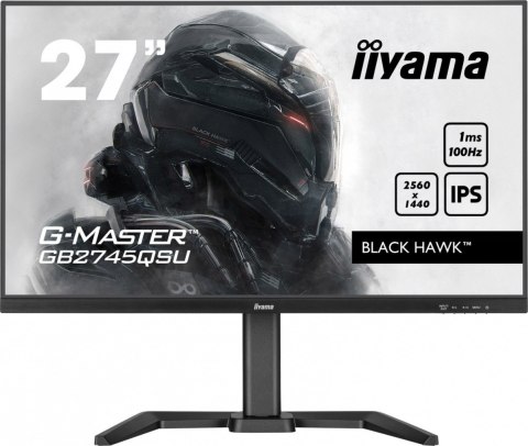 IIYAMA Monitor 27 cali G-Master GB2745QSU-B1 IPS,QHD,100Hz,1ms,2xUSB,2x2W,FreeSync, HAS(150mm) IIYAMA Monitor 27 cali G-Master GB2745QSU-B1 IPS,QHD,100Hz,1ms,2xUSB,2x2W,FreeSync, HAS(150mm)