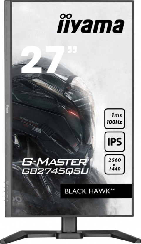IIYAMA Monitor 27 cali G-Master GB2745QSU-B1 IPS,QHD,100Hz,1ms,2xUSB,2x2W,FreeSync, HAS(150mm) IIYAMA Monitor 27 cali G-Master GB2745QSU-B1 IPS,QHD,100Hz,1ms,2xUSB,2x2W,FreeSync, HAS(150mm)