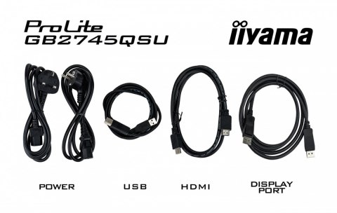 IIYAMA Monitor 27 cali G-Master GB2745QSU-B1 IPS,QHD,100Hz,1ms,2xUSB,2x2W,FreeSync, HAS(150mm) IIYAMA Monitor 27 cali G-Master GB2745QSU-B1 IPS,QHD,100Hz,1ms,2xUSB,2x2W,FreeSync, HAS(150mm)