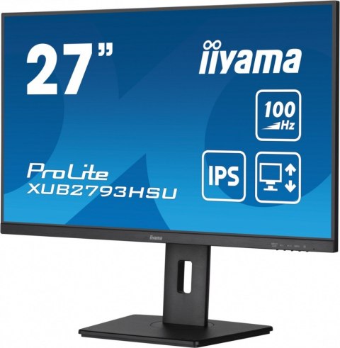 IIYAMA Monitor 27 cali XUB2793HSU-B6 IPS.HDMI.DP.2x2W.USBx2.FreeSync.Flicker IIYAMA Monitor 27 cali XUB2793HSU-B6 IPS.HDMI.DP.2x2W.USBx2.FreeSync.Flicker