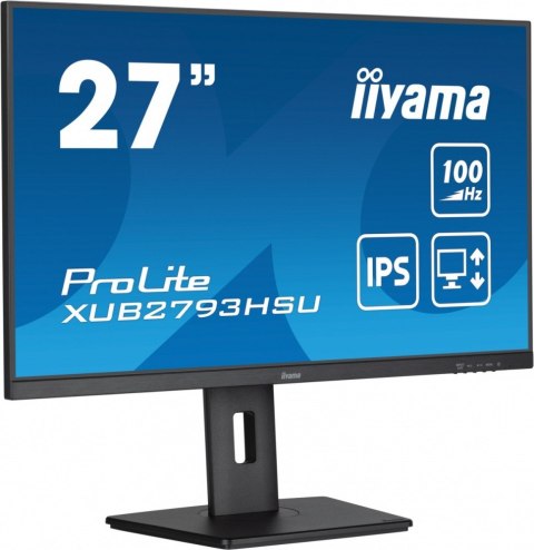 IIYAMA Monitor 27 cali XUB2793HSU-B6 IPS.HDMI.DP.2x2W.USBx2.FreeSync.Flicker IIYAMA Monitor 27 cali XUB2793HSU-B6 IPS.HDMI.DP.2x2W.USBx2.FreeSync.Flicker