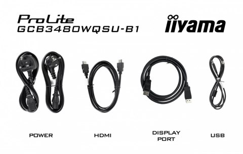 IIYAMA Monitor 34 cale GCB3480WQSU-B1 VA,UWQHD,180HZ,0.4ms,1500R(Curved), 2xHDMI,2xDP,2xUSB 3.2,2x3W,HDR400,HAS(110mm),VESA(100x100mm IIYAMA Monitor 34 cale GCB3480WQSU-B1 VA,UWQHD,180HZ,0.4ms,1500R(Curved), 2xHDMI,2xDP,2xUSB 3.2,2x3W,HDR400,HAS(110mm),VESA(100x100mm