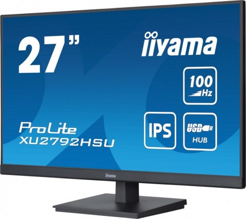 IIYAMA Monitor ProLite XU2792HSU-B6 27 cali IPS,FHD,HDMI,DP,100Hz,4xUSB3.2,SLIM,2x2W IIYAMA Monitor ProLite XU2792HSU-B6 27 cali IPS,FHD,HDMI,DP,100Hz,4xUSB3.2,SLIM,2x2W