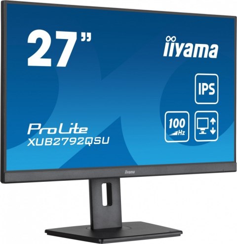 IIYAMA Monitor ProLite XUB2792QSU-B6 27 cali IPS,QHD,HAS(150mm),100Hz,4xUSB3.2,SLIM IIYAMA Monitor ProLite XUB2792QSU-B6 27 cali IPS,QHD,HAS(150mm),100Hz,4xUSB3.2,SLIM