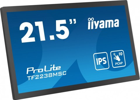 IIYAMA Monitor wielkoformatowy 21.5 cala TF2238MSC-B1 IPS,FHD,DP,HDMI,2x2W,2xUSB,600(cd/m2), 10pkt.7H,IP1X(Front),Pion/Poziom IIYAMA Monitor wielkoformatowy 21.5 cala TF2238MSC-B1 IPS,FHD,DP,HDMI,2x2W,2xUSB,600(cd/m2), 10pkt.7H,IP1X(Front),Pion/Poziom