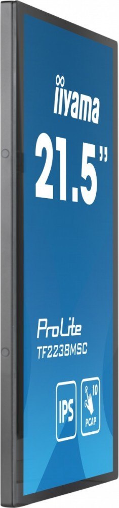 IIYAMA Monitor wielkoformatowy 21.5 cala TF2238MSC-B1 IPS,FHD,DP,HDMI,2x2W,2xUSB,600(cd/m2), 10pkt.7H,IP1X(Front),Pion/Poziom IIYAMA Monitor wielkoformatowy 21.5 cala TF2238MSC-B1 IPS,FHD,DP,HDMI,2x2W,2xUSB,600(cd/m2), 10pkt.7H,IP1X(Front),Pion/Poziom