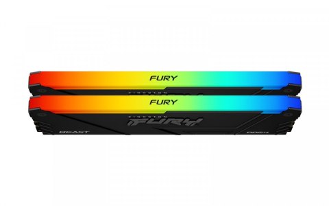 Kingston Pamięć DDR4 Fury Beast RGB 64GB(2*32GB)/3600 CL18 Kingston Pamięć DDR4 Fury Beast RGB 64GB(2*32GB)/3600 CL18