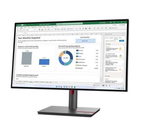 Lenovo Monitor 27 cali ThinkVision P27q-30 WLED LCD 63A2GAT1EU Lenovo Monitor 27 cali ThinkVision P27q-30 WLED LCD 63A2GAT1EU