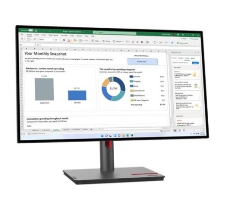 Lenovo Monitor 27 cali ThinkVision P27q-30 WLED LCD 63A2GAT1EU Lenovo Monitor 27 cali ThinkVision P27q-30 WLED LCD 63A2GAT1EU